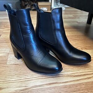THURSDAY BOOT CO Women’s Black “Aria” Leather Ankle Boots size 7.5
